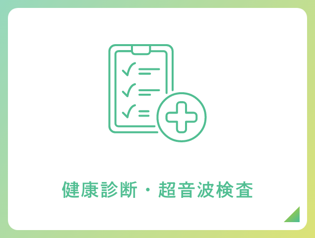 健康診断・超音波検査